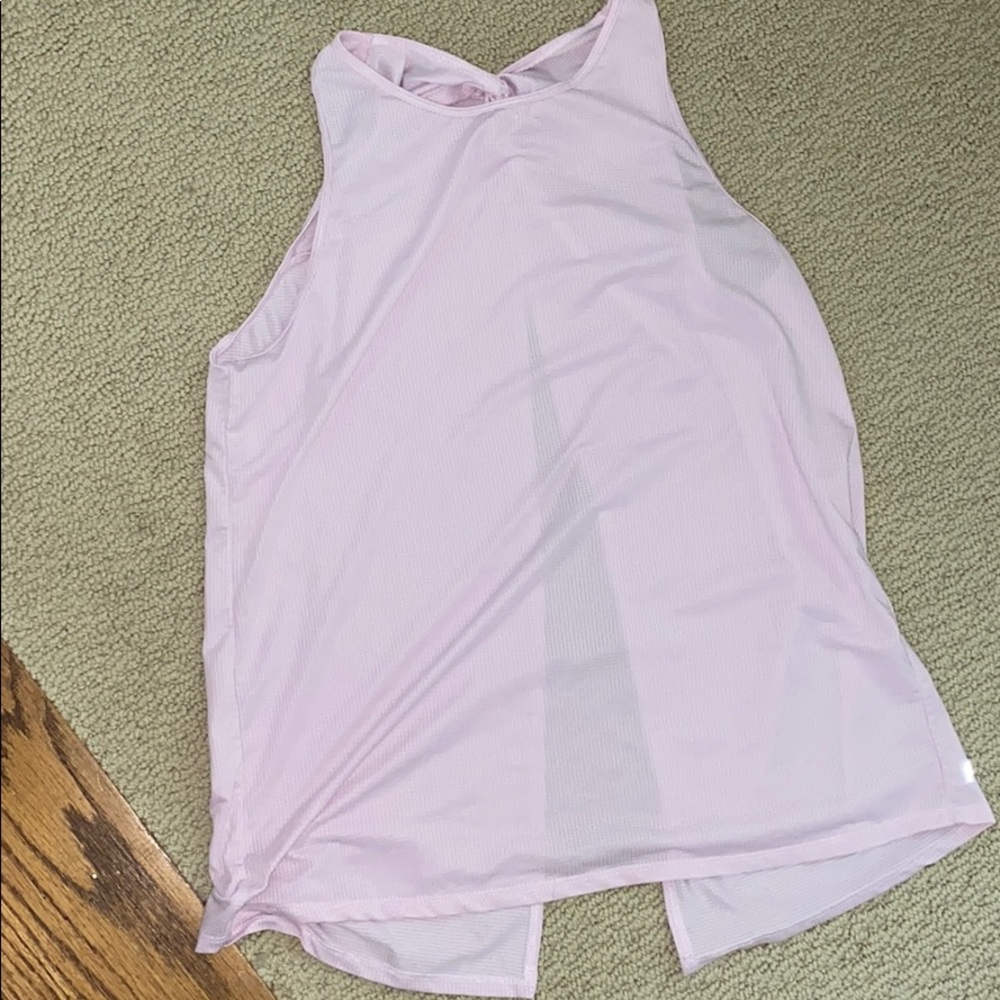 Pink athletic tank